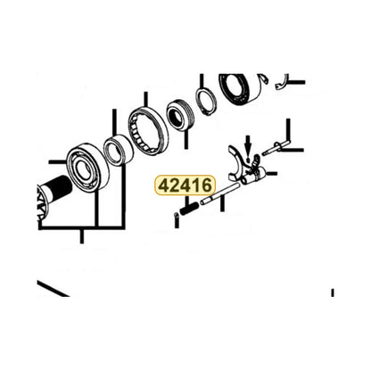 KYMCO Return Spring 4Wd 42416-LFA5-900, part location on the factory exploded-view diagram