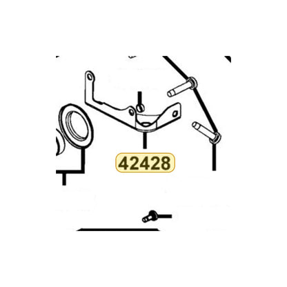 KYMCO Actuator Weldt Bracket 42428-LFA5-900, part location on the factory exploded-view diagram