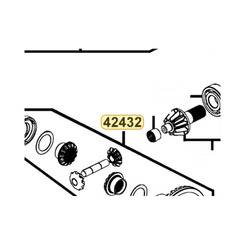 KYMCO (34 Tooth Gear 3.1)-Weldment 42432-LFA5-900, part location on the factory exploded-view diagram