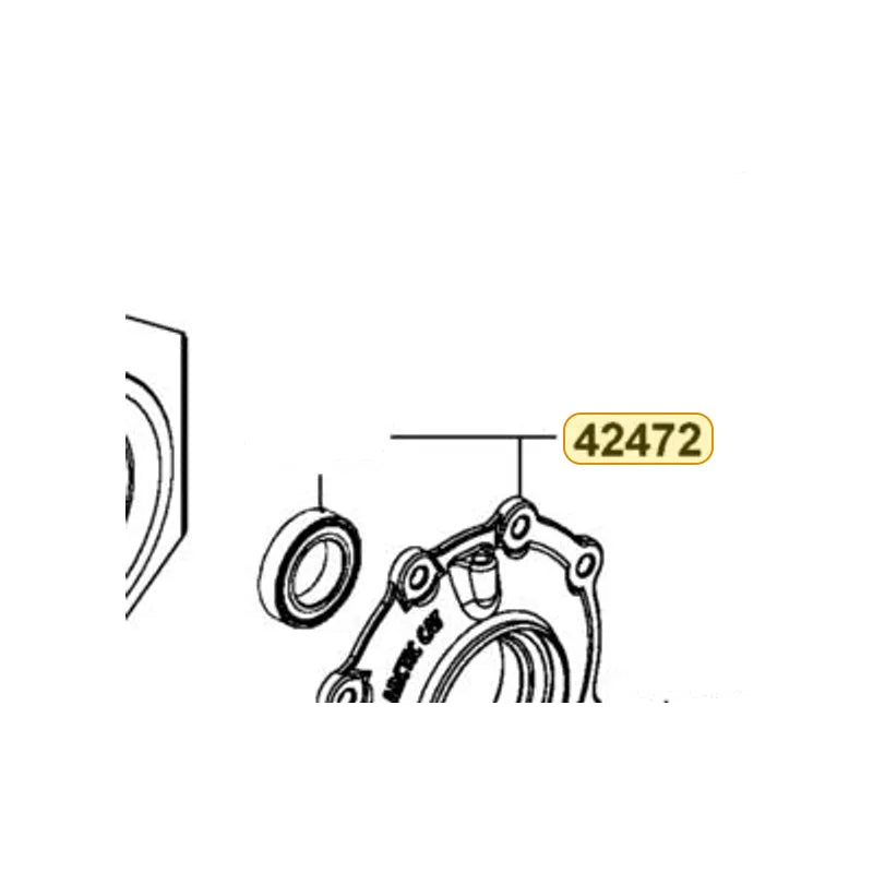 KYMCO Lock Cover Assembly 42472-AKB9-M00, part location on the factory exploded-view diagram