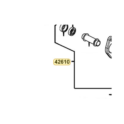 KYMCO Rear Hub Assembly 42610-LBD4-800-N1S, part location on the factory exploded-view diagram
