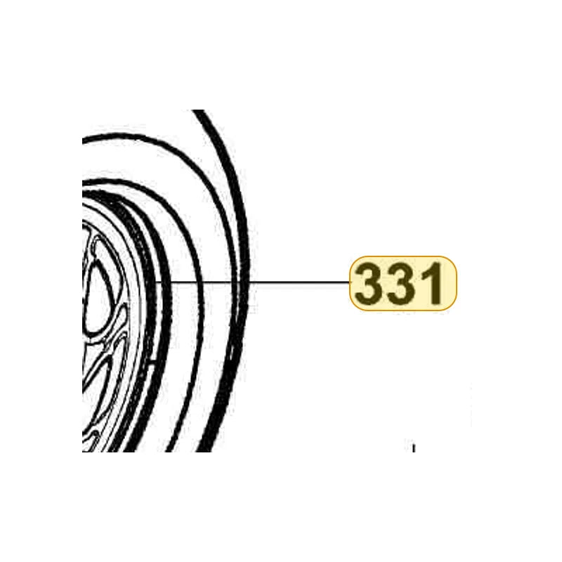 KYMCO Rear Hub Complete (Silver) 42611-KHC5-E00-NJA, part location on the factory exploded-view diagram