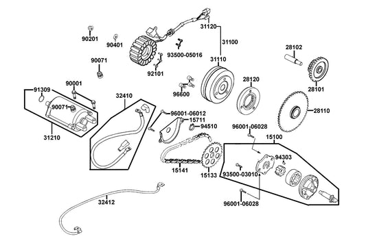 Dowel Pin 4X6.5 — 94303-04065 — KYMCO exploded-view diagram