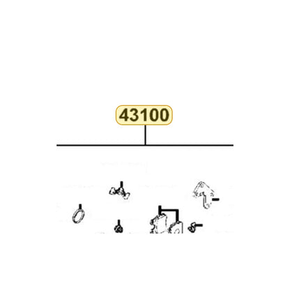 KYMCO Rear Caliper Assembly (Silver) 43100-LEE8-E00-NJA, part location on the factory exploded-view diagram