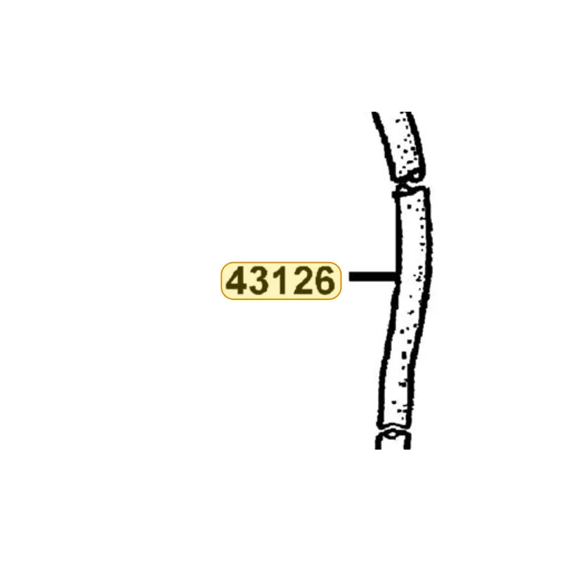 KYMCO Rear Brake Hose Assembly 43126-PVA2-900, part location on the factory exploded-view diagram