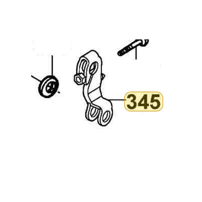 KYMCO Rear Brake Arm 43410-GKAK-901, part location on the factory exploded-view diagram