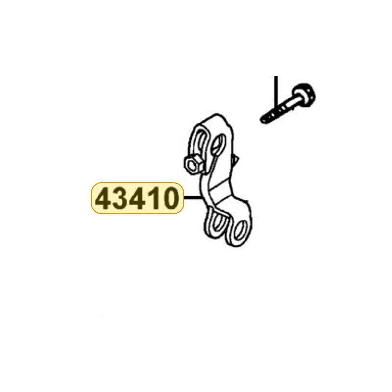 KYMCO . Rear Brk. Arm Complete 43410-LEA2-900, part location on the factory exploded-view diagram