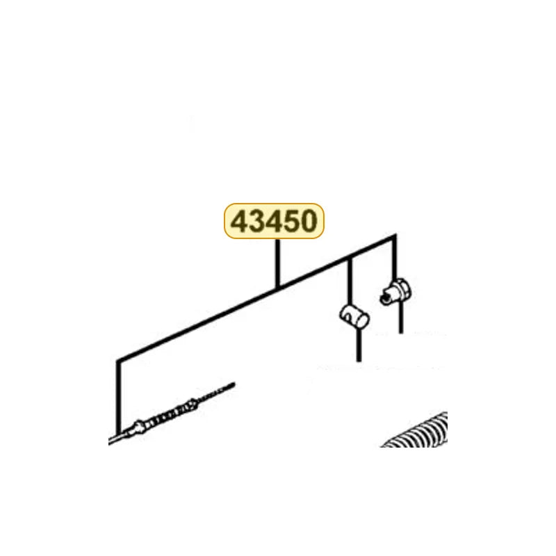 KYMCO Rear Brake Cable Complete 43450-LEA2-900, part location on the factory exploded-view diagram