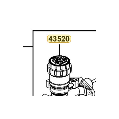 KYMCO Cap Set 43520-LEE8-305, part location on the factory exploded-view diagram