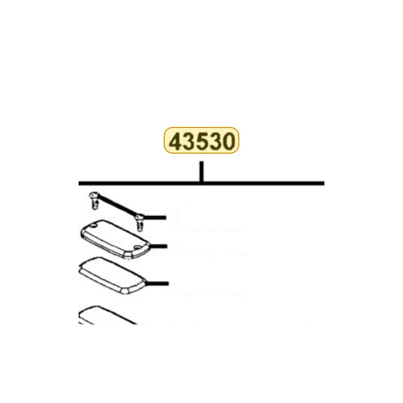 KYMCO Master Cylinder Set 43530-LEA7-305, part location on the factory exploded-view diagram
