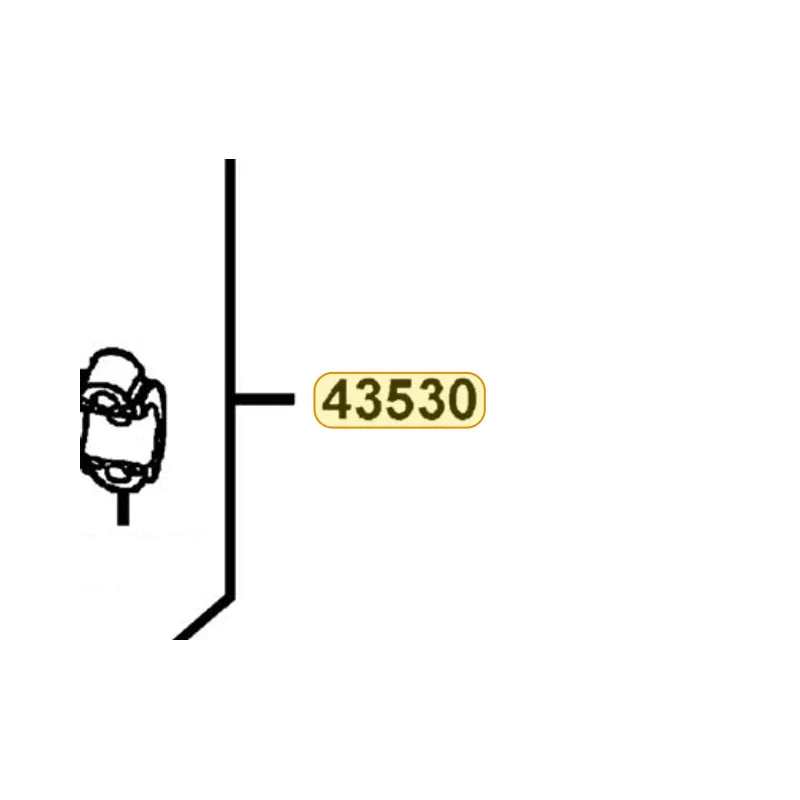 KYMCO Rear Master Cylinder Set 43530-PTA7-305, part location on the factory exploded-view diagram