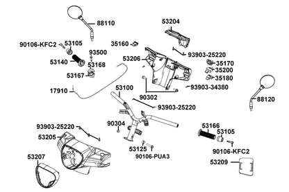 Cover — 53209-ACC1-E10-NVP — KYMCO exploded-view diagram