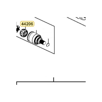 KYMCO Doj-Cage 44206-ALE8-M00, part location on the factory exploded-view diagram