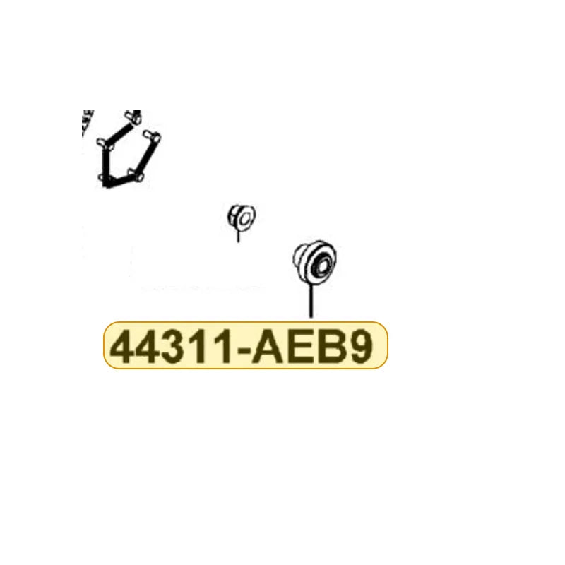 KYMCO Front Wheel Side Collar 44311-AEB9-M30, part location on the factory exploded-view diagram