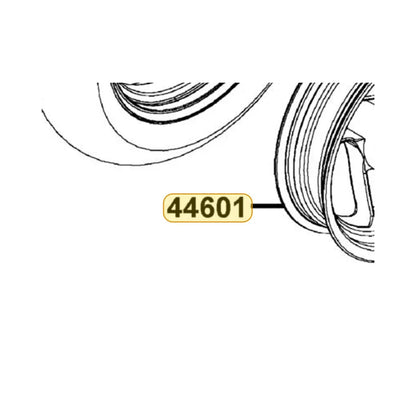 KYMCO Cast Front Wheel 44601-KEB7-E0E-N1A, part location on the factory exploded-view diagram
