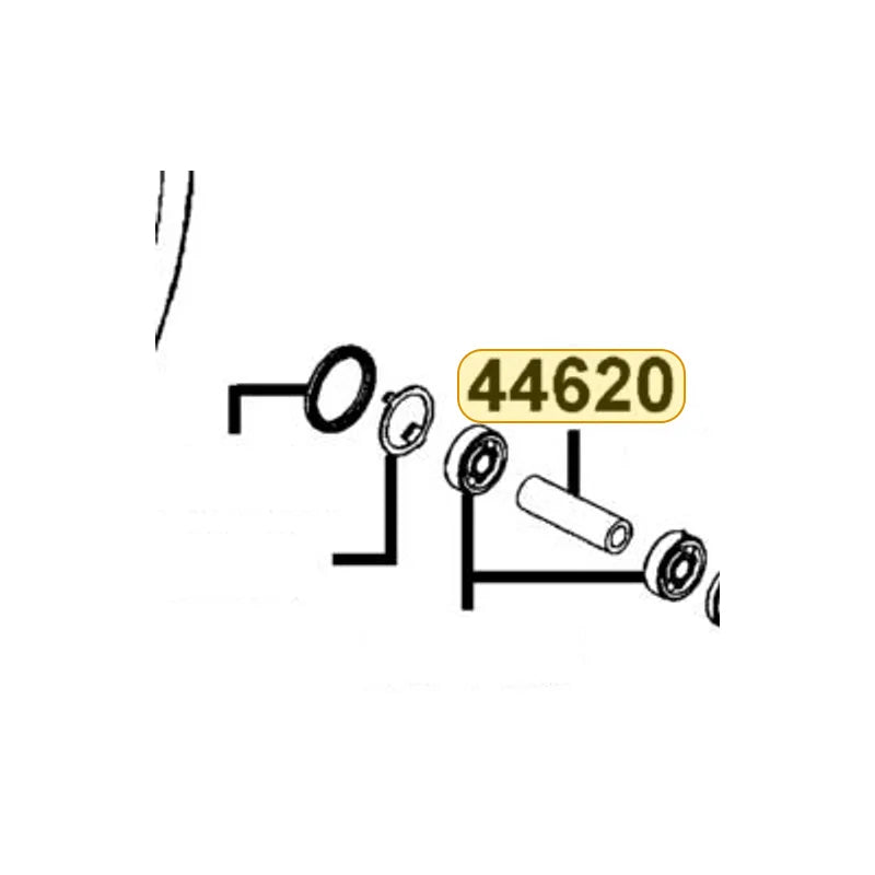 KYMCO Front Dist Collar 44620-KFLF-C00, part location on the factory exploded-view diagram