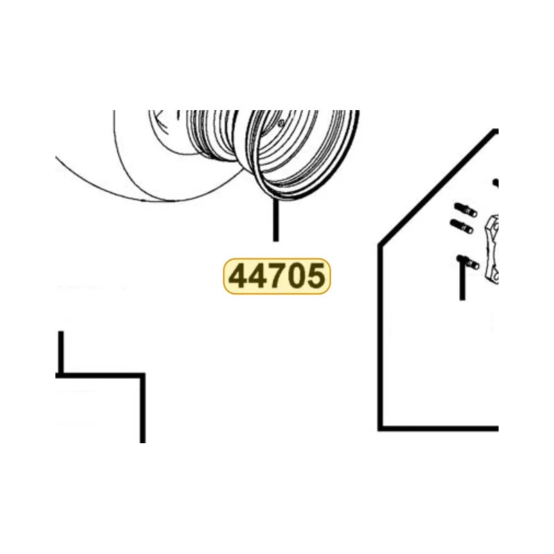 KYMCO Wheel Rim Complete 44705-LBD3-900-NES, part location on the factory exploded-view diagram