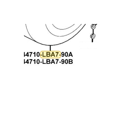 KYMCO Front AT21*7-10 4P Tl /Kenda Tire Assembly 44710-LBA7-90A, part location on the factory exploded-view diagram