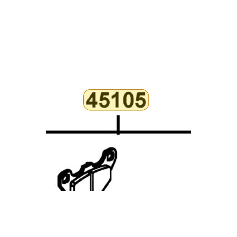 KYMCO And Pad A B Complete 45105-LEJ2-306, part location on the factory exploded-view diagram