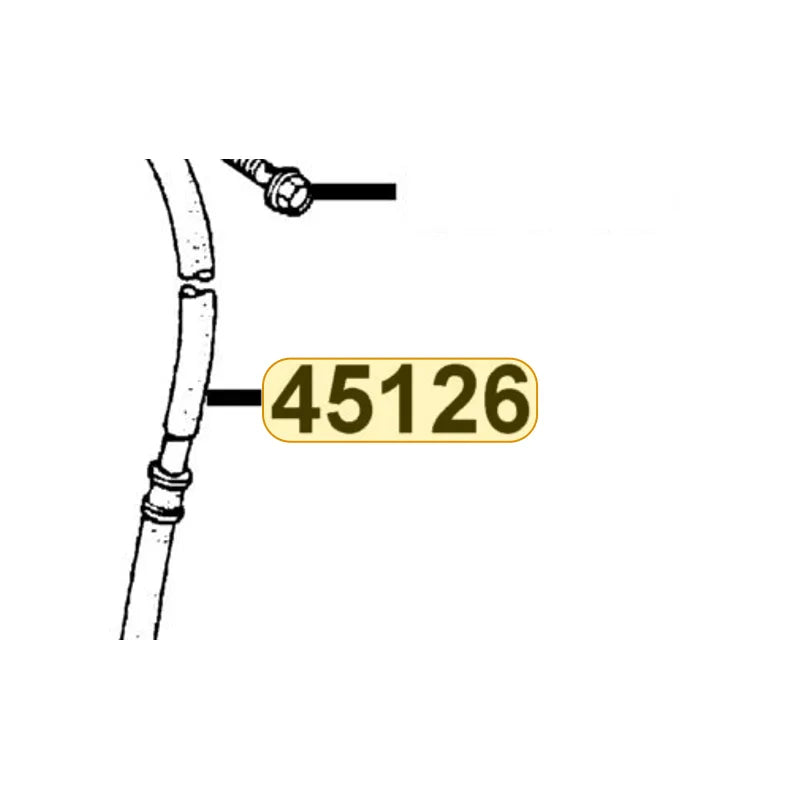 KYMCO Front Brake Hose Assembly 45126-LDC8-E10, part location on the factory exploded-view diagram
