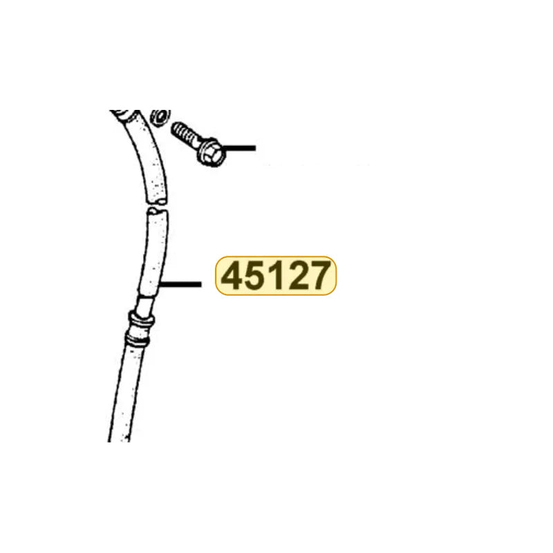 KYMCO Front Brake Hose Assembly 45127-ADB1-M31, part location on the factory exploded-view diagram