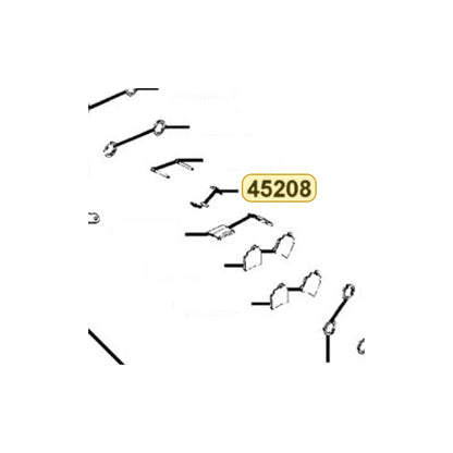 KYMCO Pad Spring 45208-KKC4-900, part location on the factory exploded-view diagram