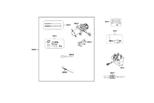 Switch Wire Rocker — 38921-LEE8-600 — KYMCO exploded-view diagram