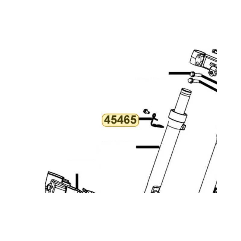 KYMCO Cable Speedometer Guide 45465-KDLD-C00, part location on the factory exploded-view diagram