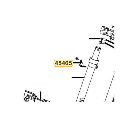 KYMCO Cable Speedometer Guide 45465-KDLD-C00, part location on the factory exploded-view diagram