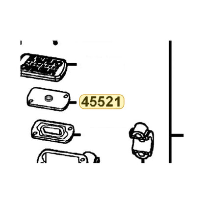 KYMCO Diaphragm Plate 45521-GLW0-91A, part location on the factory exploded-view diagram