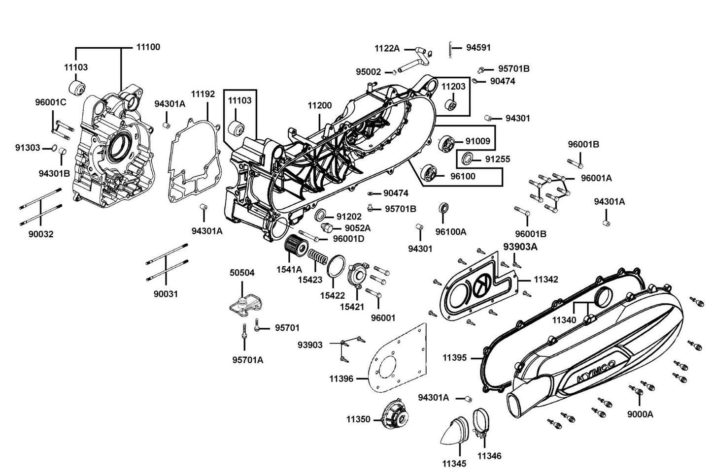 Oil Seal 34*52*7 — 91255-KHE7-90A — KYMCO exploded-view diagram