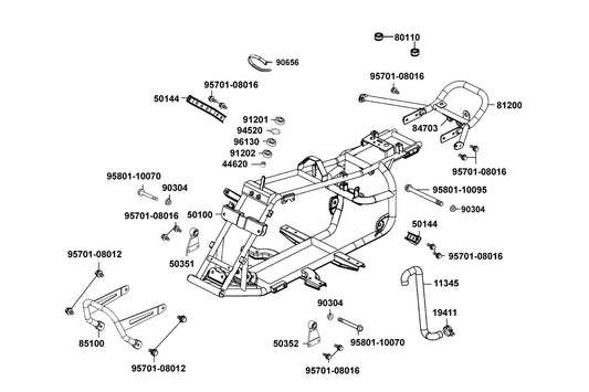 Oil Seal 18*32*7 — 91201-LLB1-900 — KYMCO exploded-view diagram