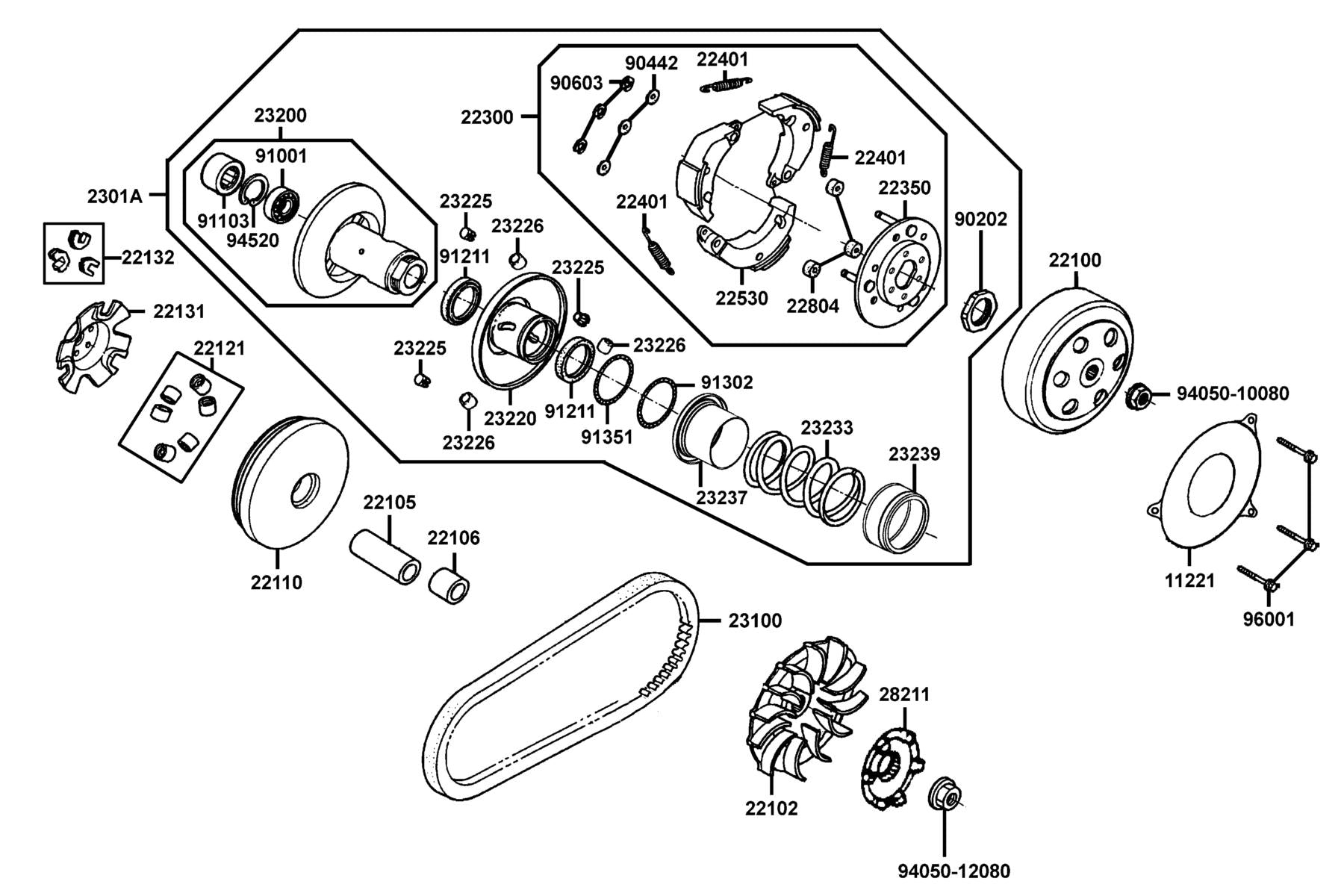 Oil Seal 34*39*3 — 91211-GHK8-014 — KYMCO exploded-view diagram