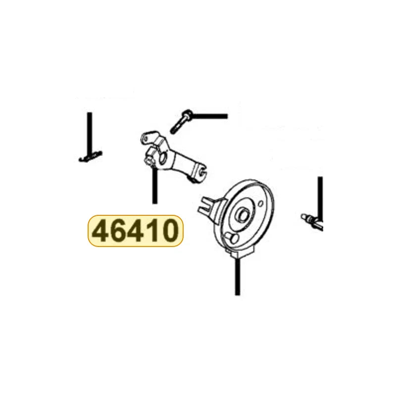 KYMCO Front Brake Left Arm 46410-LBD4-900, part location on the factory exploded-view diagram