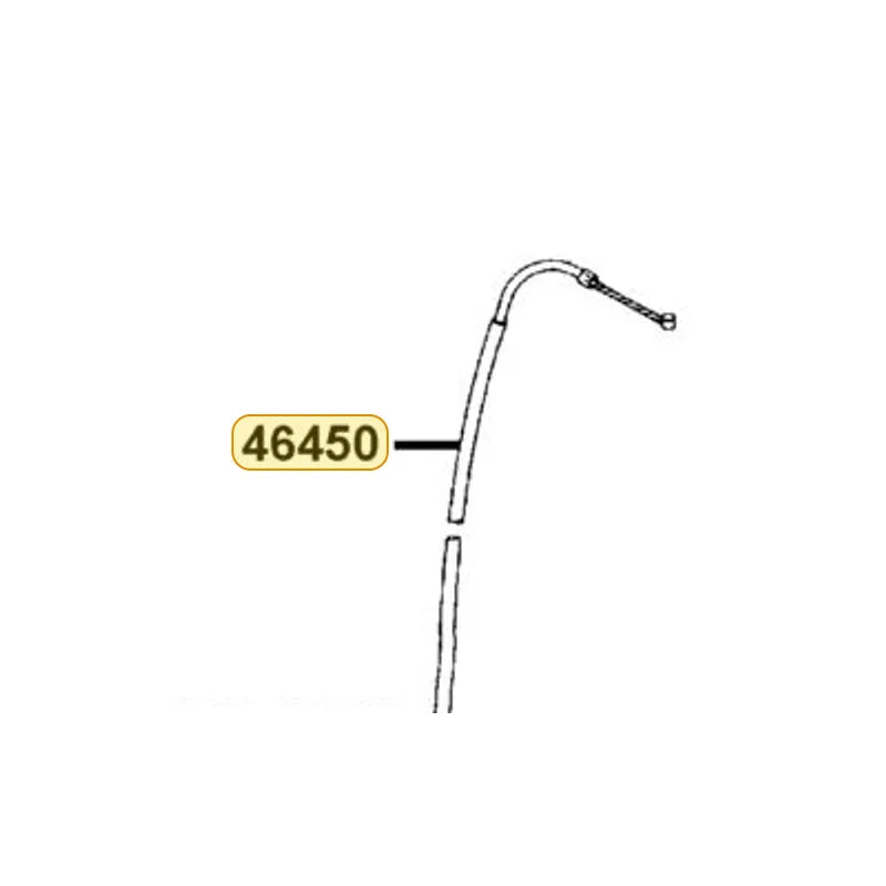 KYMCO Front Brake Left Cable Complete 46450-LLB1-900, part location on the factory exploded-view diagram
