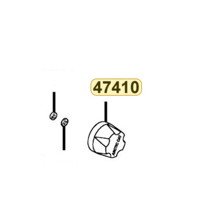 KYMCO Wheel Shaft Cap 47410-LEG2-900, part location on the factory exploded-view diagram