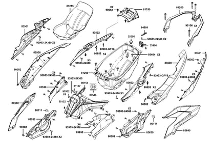 Sensor Luggage Box Light — 35390-LHG7-E00 — KYMCO exploded-view diagram