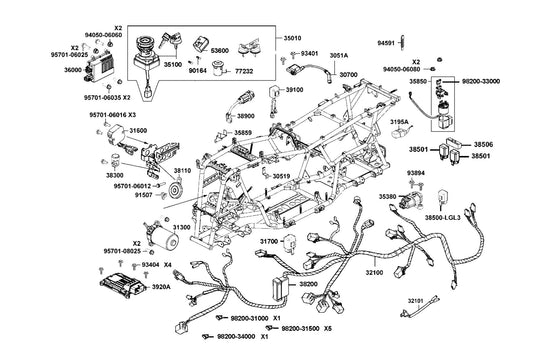 Clip 2*71 — 94591-LBE1-900 — KYMCO exploded-view diagram