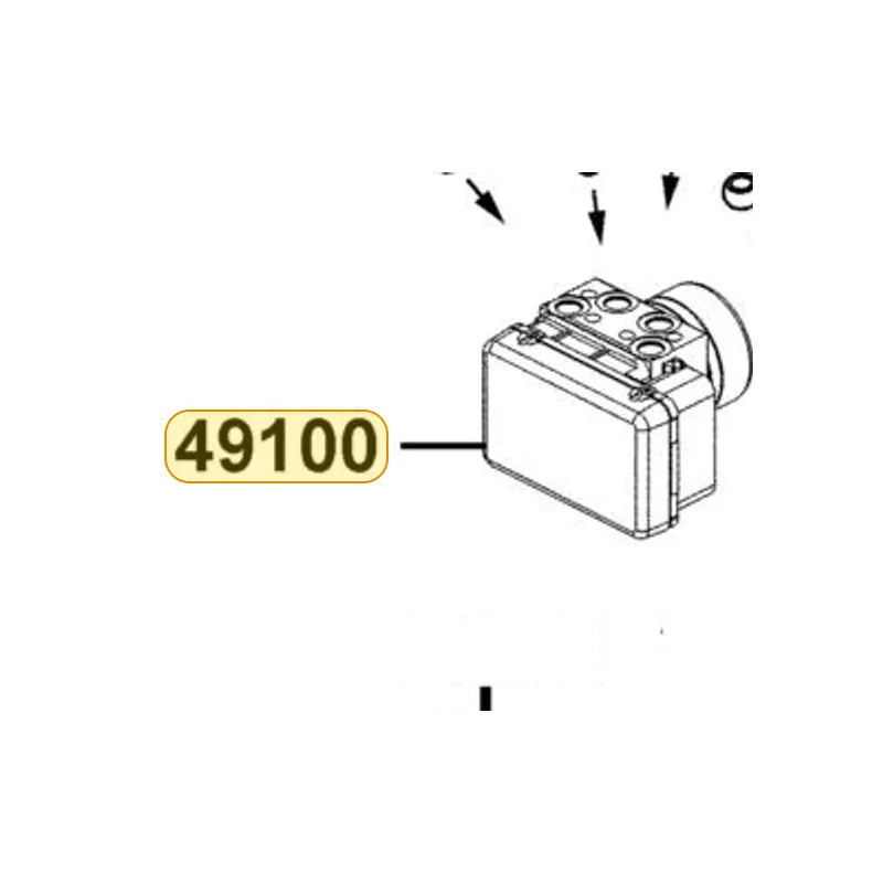 KYMCO Modulator Assembly ABS 49100-LFB6-700, part location on the factory exploded-view diagram