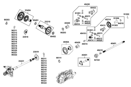 Cir Clip In 19 — 94520-19000 — KYMCO exploded-view diagram