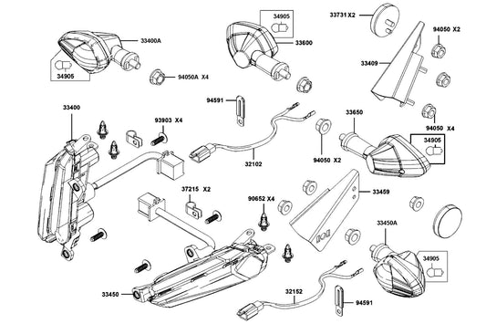 Clip 2X70 — 94591-27000 — KYMCO exploded-view diagram