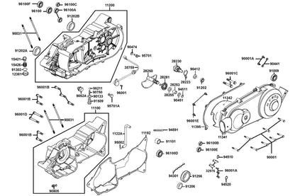 Oil Seal 24.8*52.2*7 — 91256-LLB1-900 — KYMCO exploded-view diagram