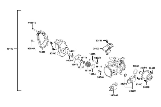 E Clip Shaft — 94540-50029 — KYMCO exploded-view diagram
