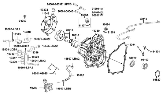 Oil Seal 45*60*7 — 91257-LDB5-E00 — KYMCO exploded-view diagram