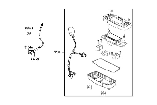 Clip — 90660-LKL5-E30 — KYMCO exploded-view diagram