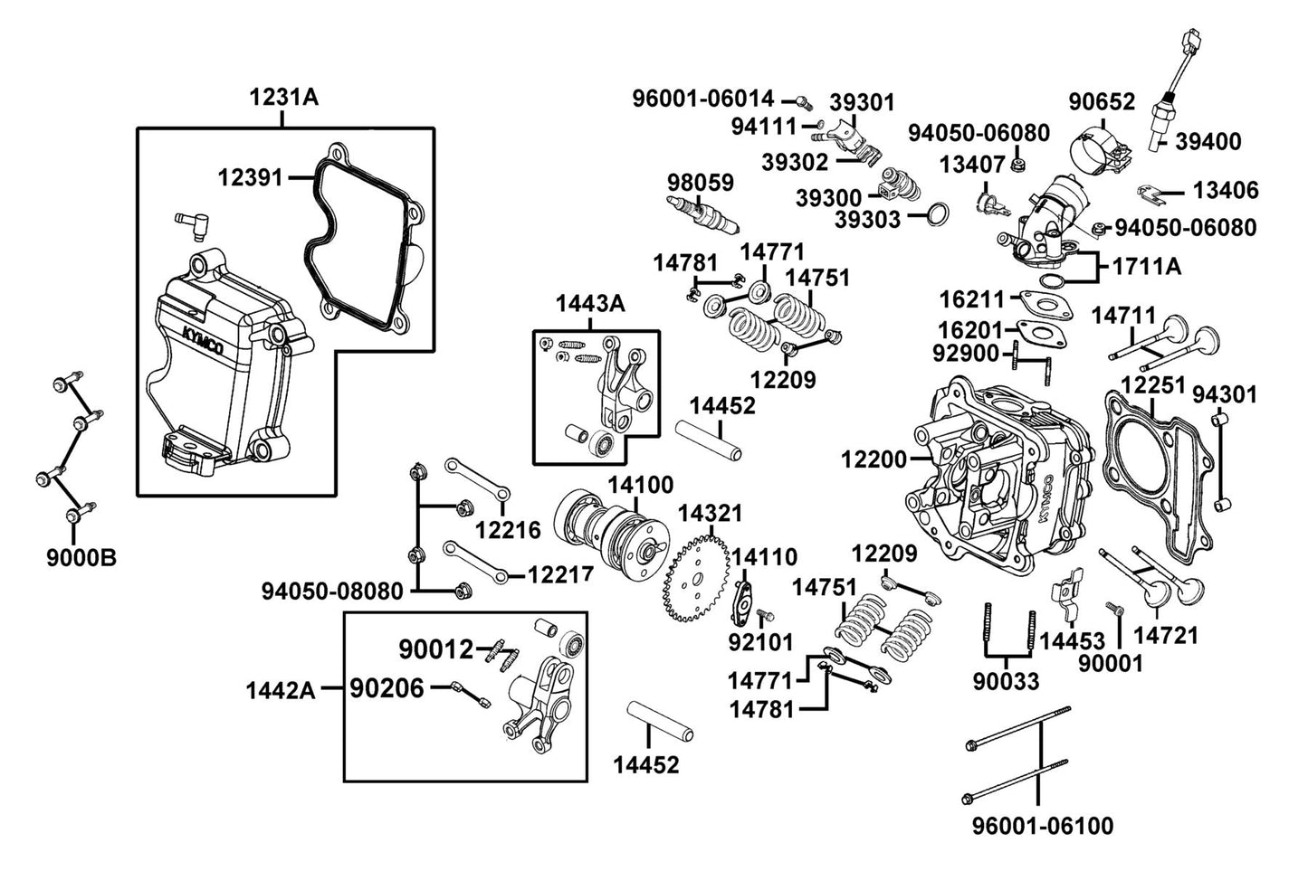 Plug SPARK(CR8E) — 98059-58916-00 — KYMCO exploded-view diagram