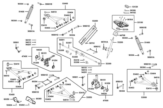 Seal Dust Hub 38*55*7 — 91258-LDB5-E00 — KYMCO exploded-view diagram