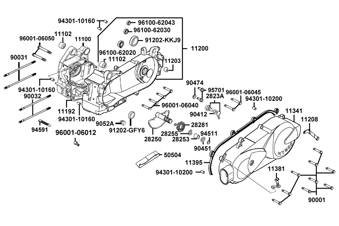 Oil Seal 20*32*6 — 91202-KKJ9-C00 — KYMCO exploded-view diagram
