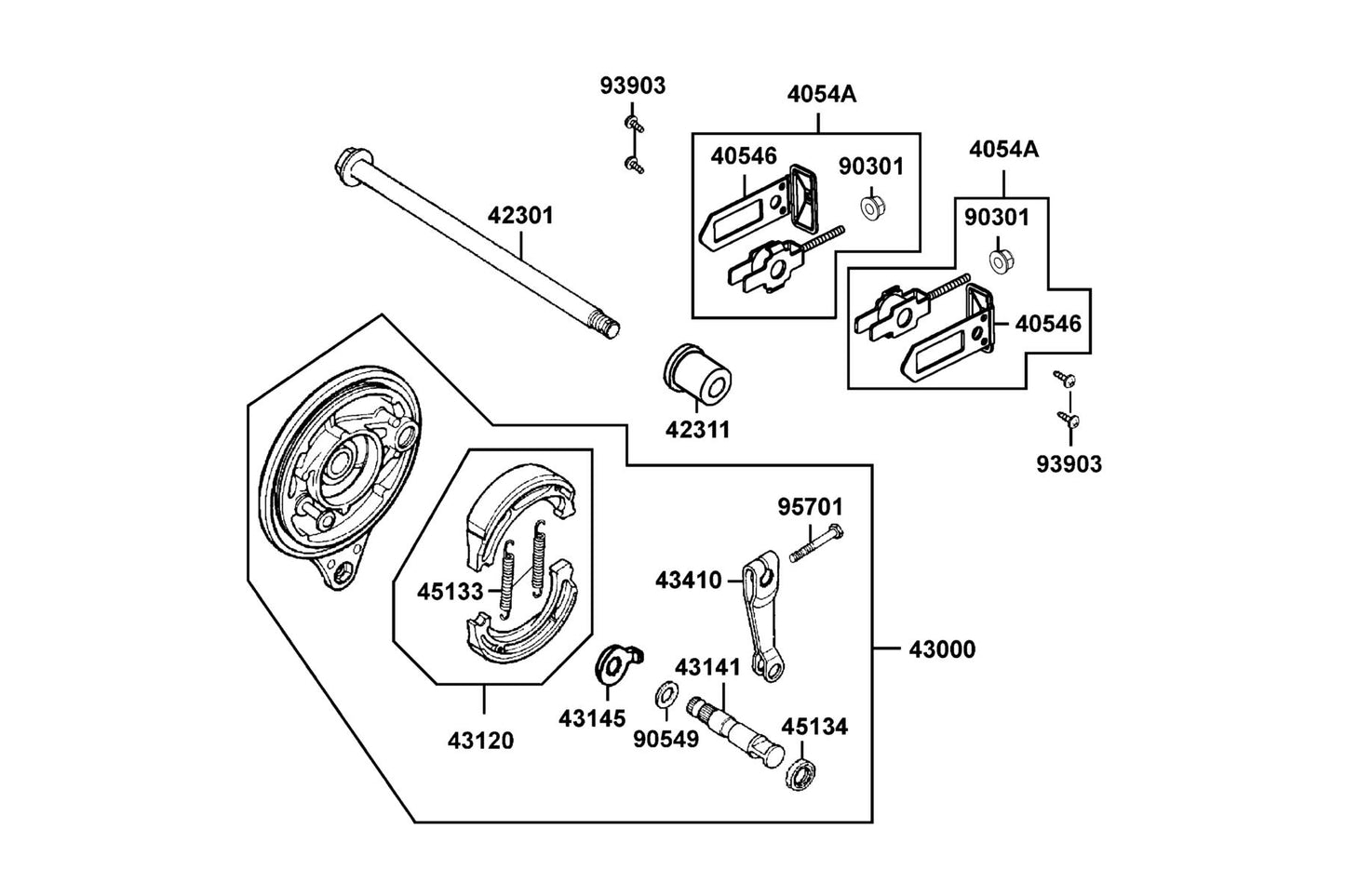 Collar Rr Axle A — 42311-LGM8-920 — KYMCO exploded-view diagram