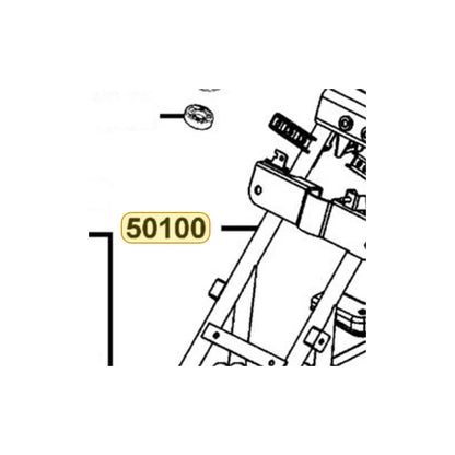 KYMCO Frame Body Complete 50100-ABC8-M00, part location on the factory exploded-view diagram